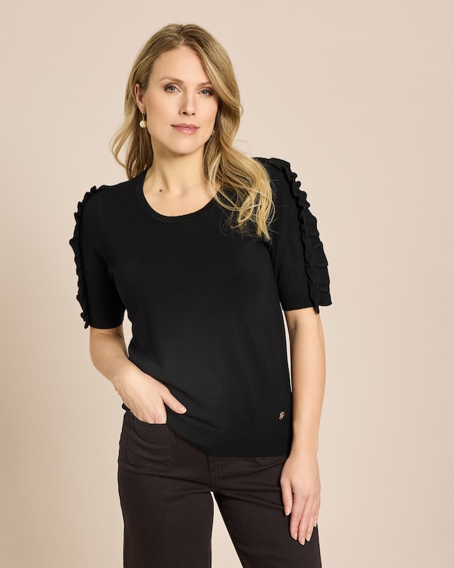Pullover mit Rüschen