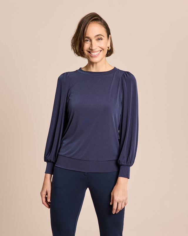 Deluxe Shirt mit Ballonärmeln