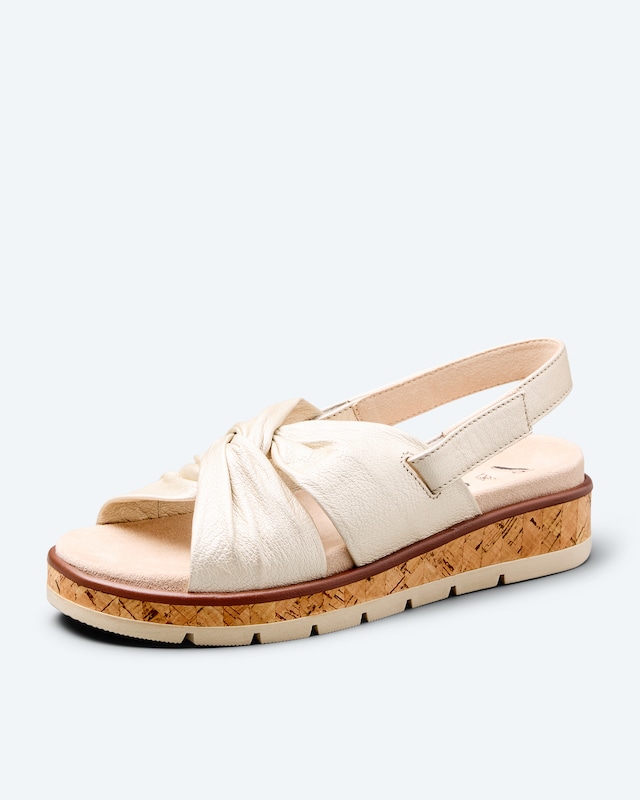 Sandale 2 in 1 mit Keilabsatz