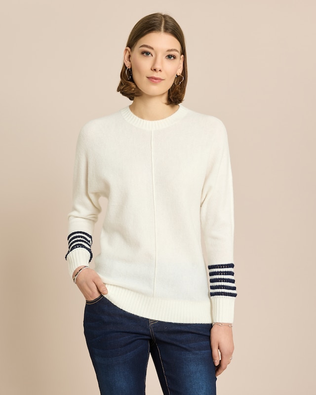 Pullover mit Streifendetail