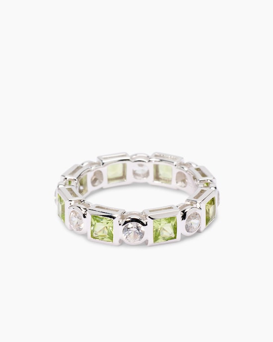 Produktabbildung für Ring mit Peridot und Zirkonen