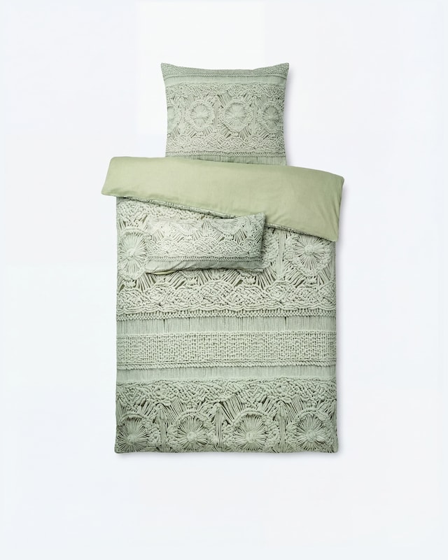 Wendebettwäsche "Makramee", 3tlg.