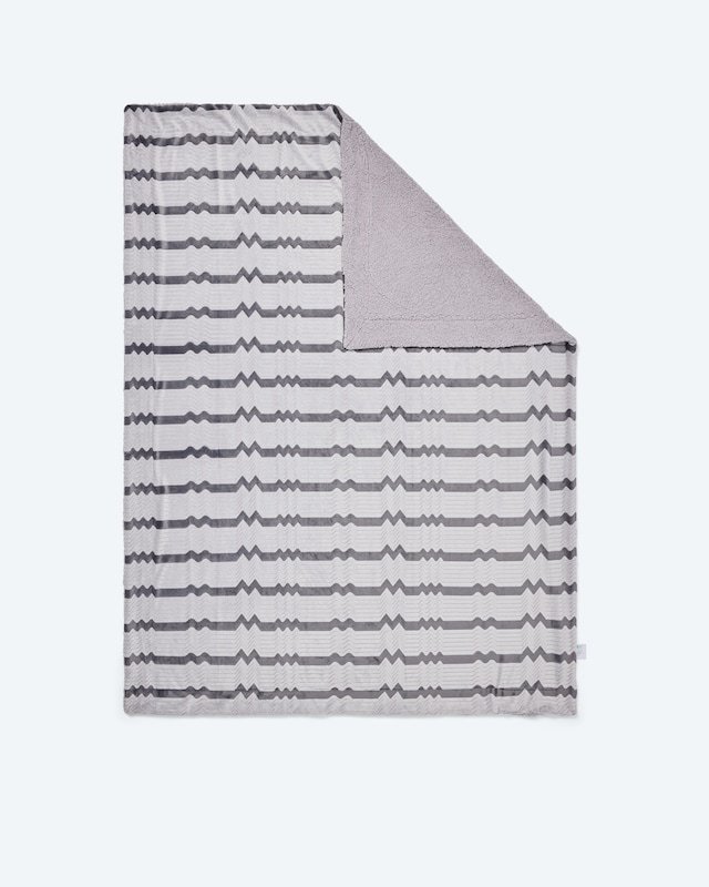 Wendedecke in Lammfell-Jacquard-Optik