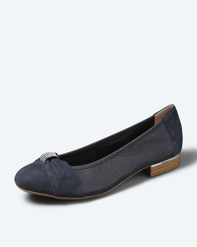 Hirschleder Ballerina mit Deko