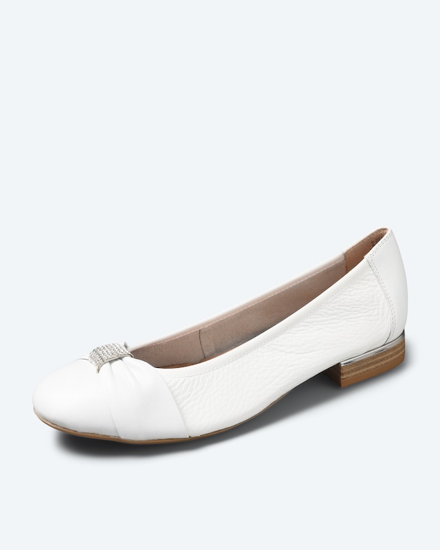 Hirschleder Ballerina mit Deko