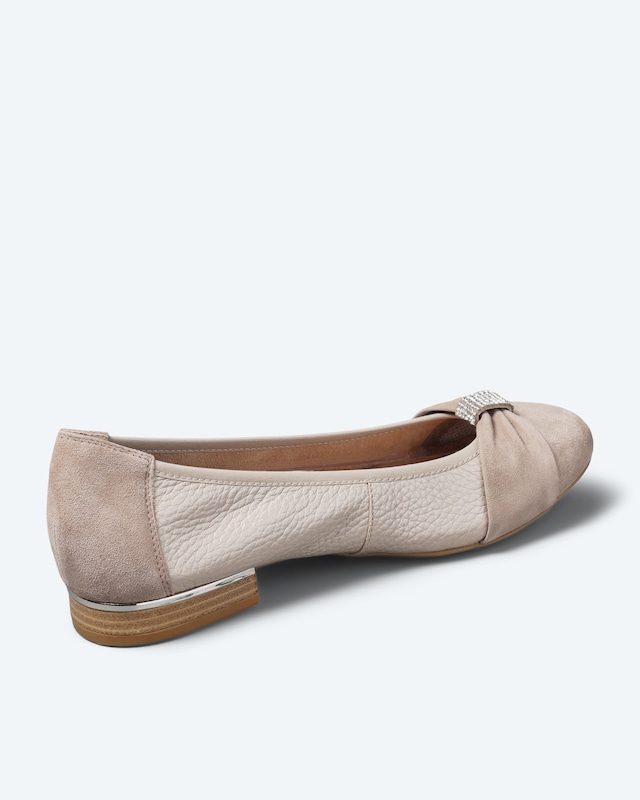 Hirschleder Ballerina mit Deko