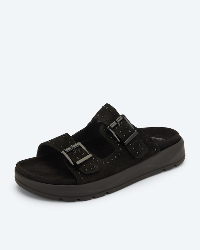 Pantolette mit Strassnieten