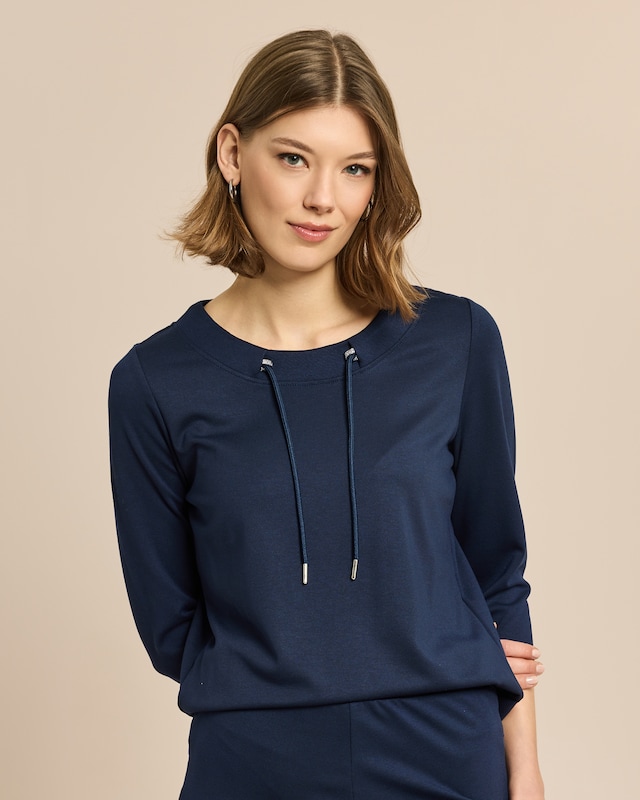 Loungeshirt mit Kordel Ponte di Roma