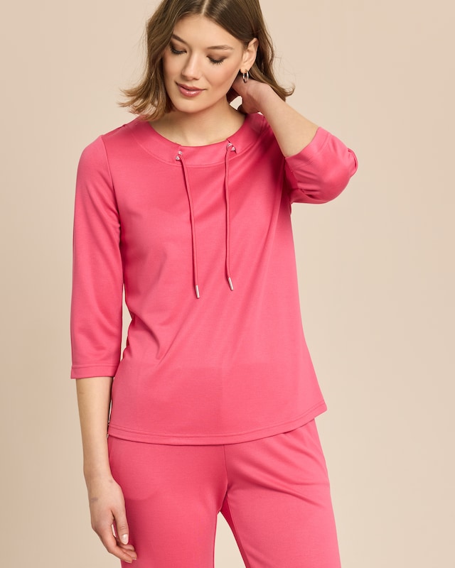 Loungeshirt mit Kordel Ponte di Roma