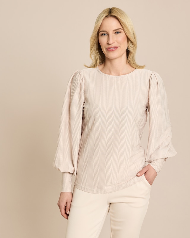 Shirt mit Zick-Zack Struktur