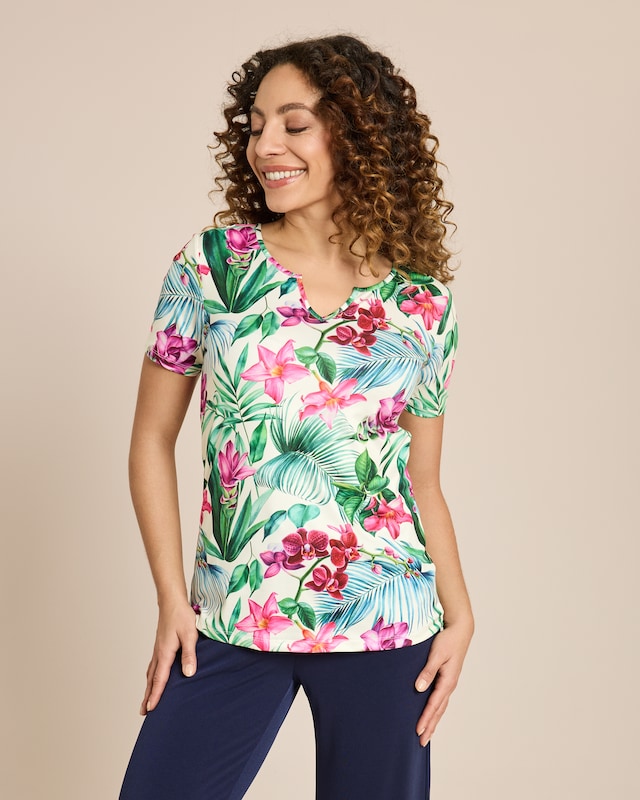 Shirt Tropical Flowers