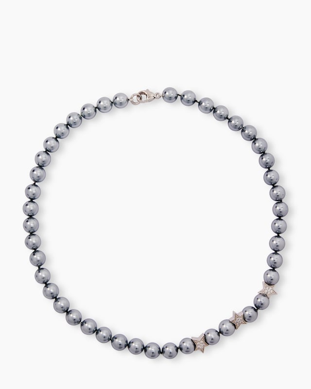 Collier MK-Perlen 10 mm & Zirkonia