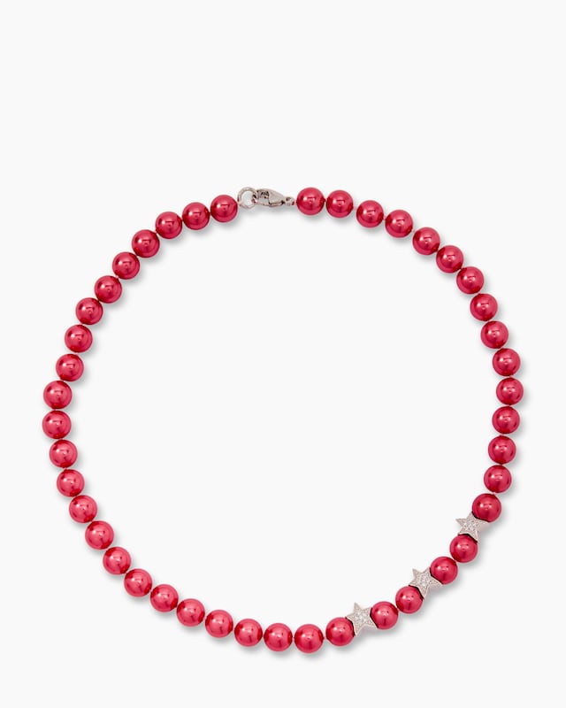 Collier MK-Perlen 10 mm & Zirkonia