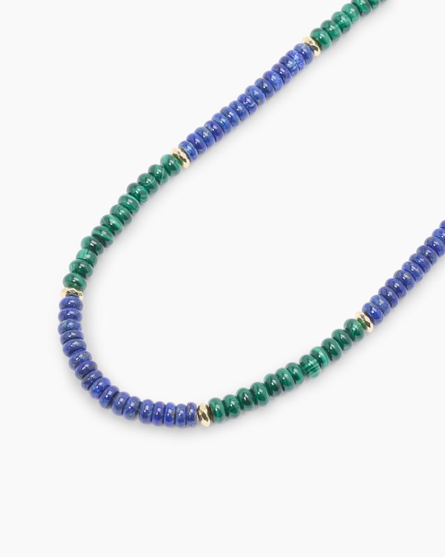 Collier mit Lapis und Malachit