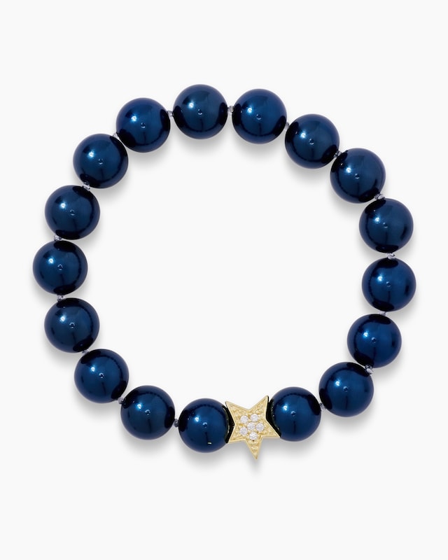 Flexarmband mit Stern und MK-Perlen