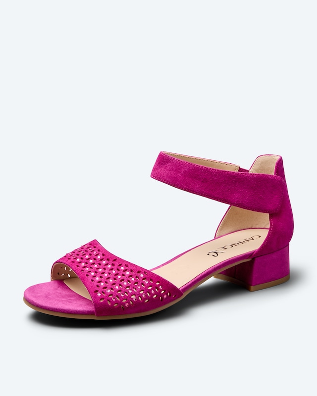 Sandale mit Absatz und Strass