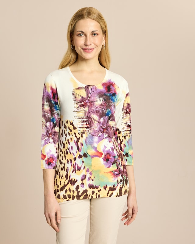 Classic Pullover Orchideen