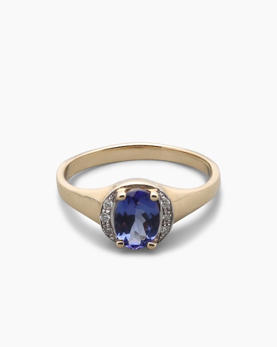 Produktabbildung für Ring mit Tansanit AAA & Brillanten