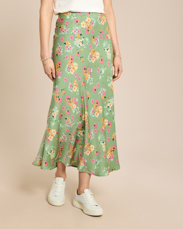 Satin Rock mit Print