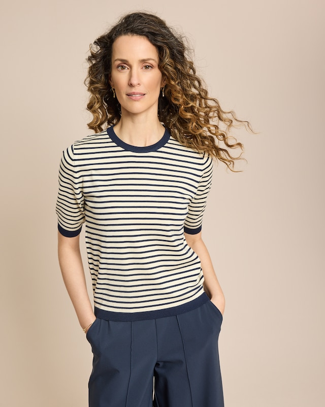 Strickpullover Kurzarm