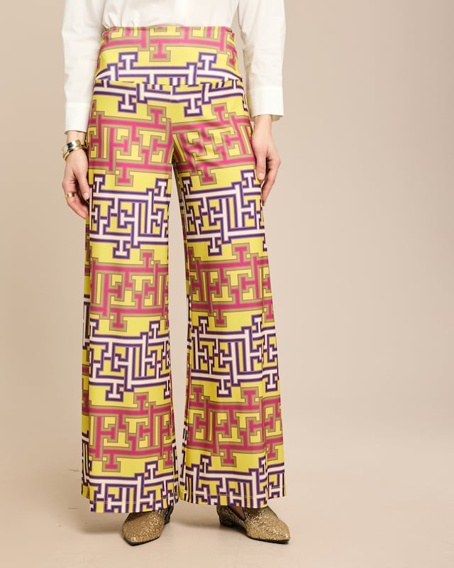 Jersey Hose mit weitem Bein