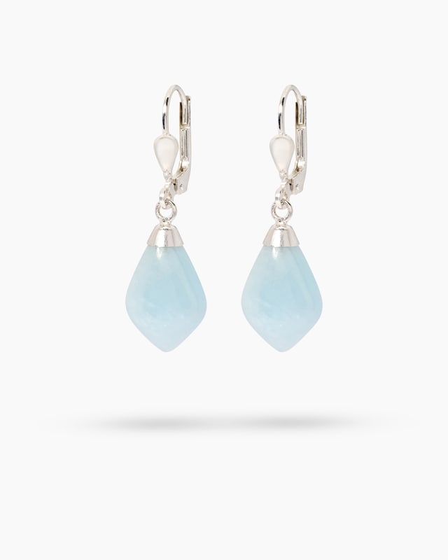 Ohrhänger mit Milky Aquamarin