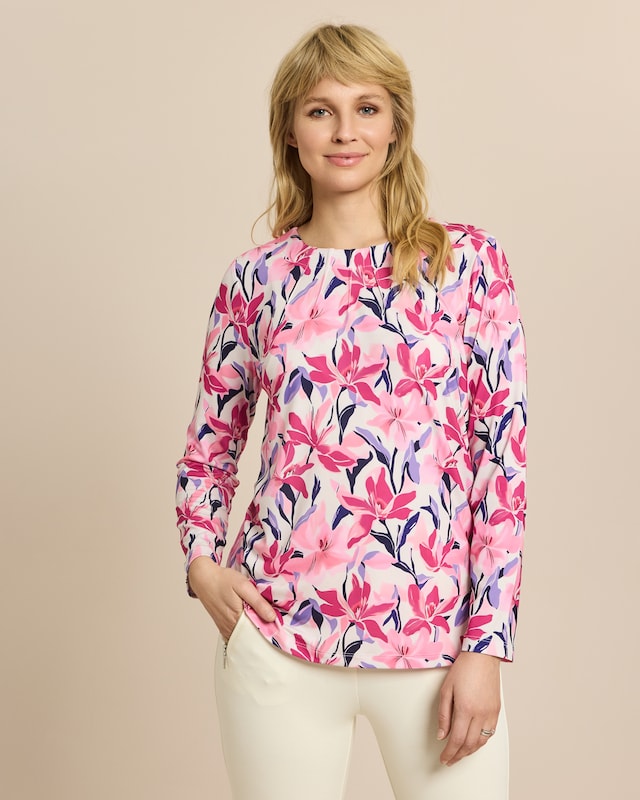 Shirt mit Blumendruck