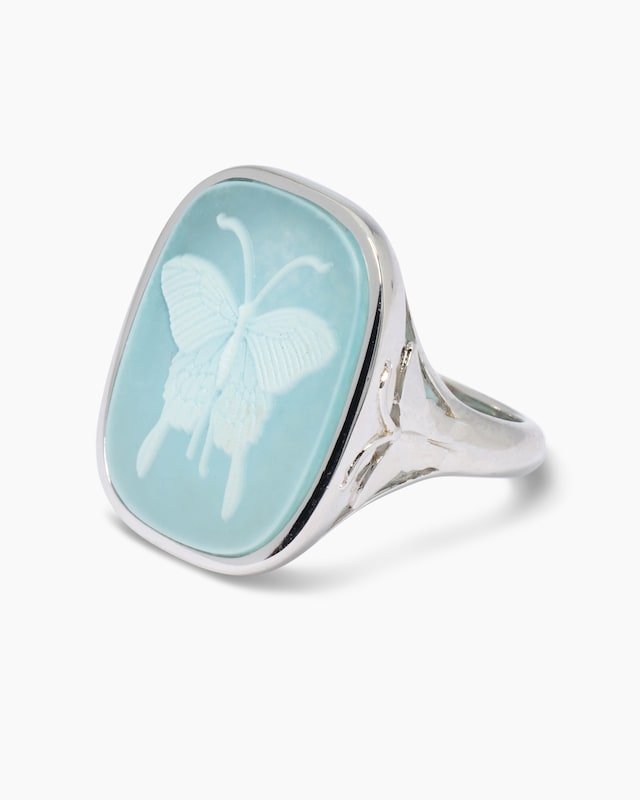 Ring mit Aventurin-Kamee