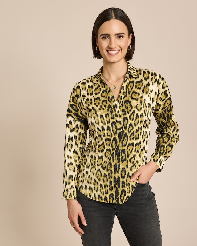 Bluse mit vier exklusiven Drucken