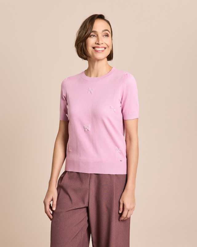 Strickshirt mit Schmetterlingen