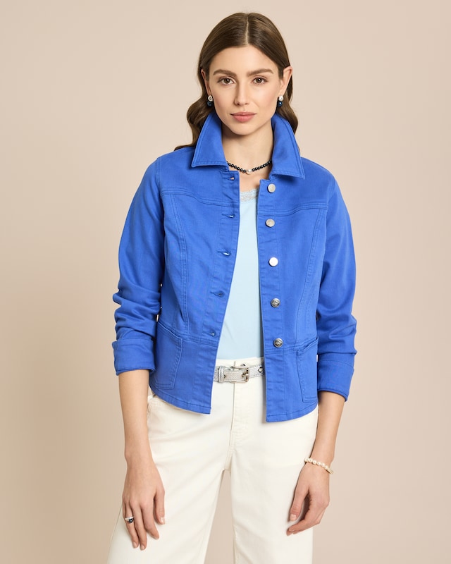 Jeansjacke mit angesetztem Schößchen