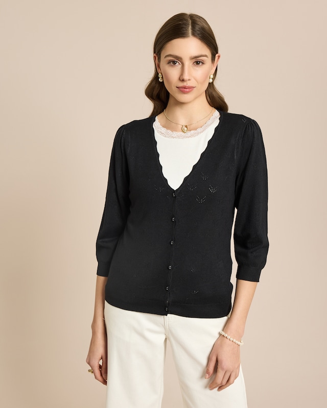 Cardigan Ajourstrick