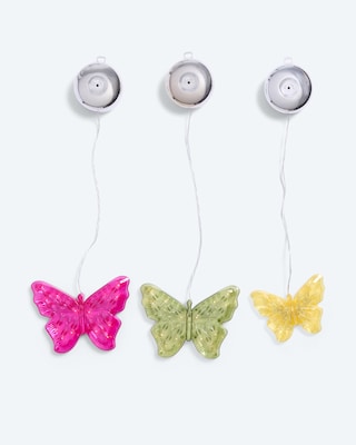 Produktabbildung 2 für LED-Schmetterlinge mit Saugnapf, 3tlg.