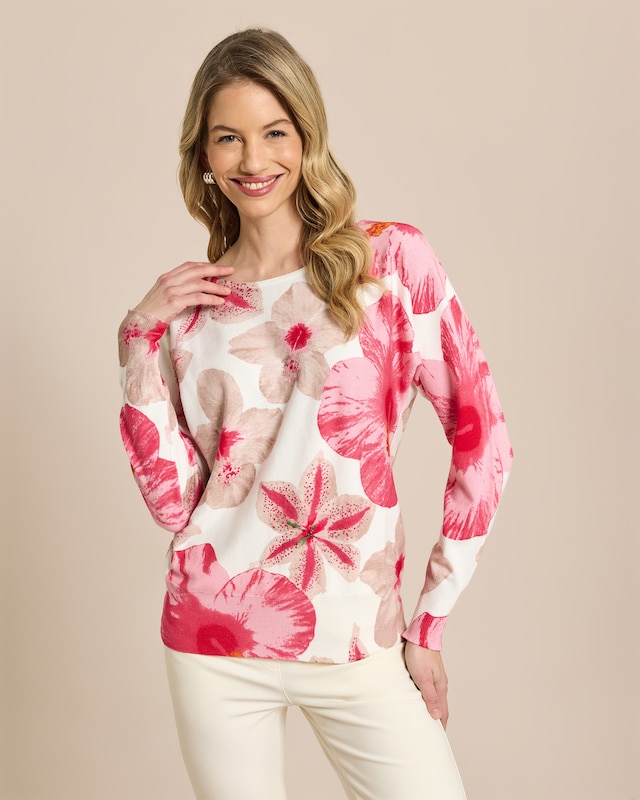 Pullover mit Allover Druck