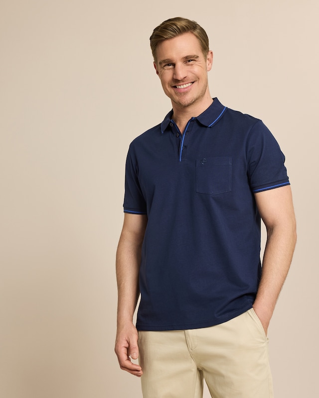 Poloshirt mit Kontrastdetails