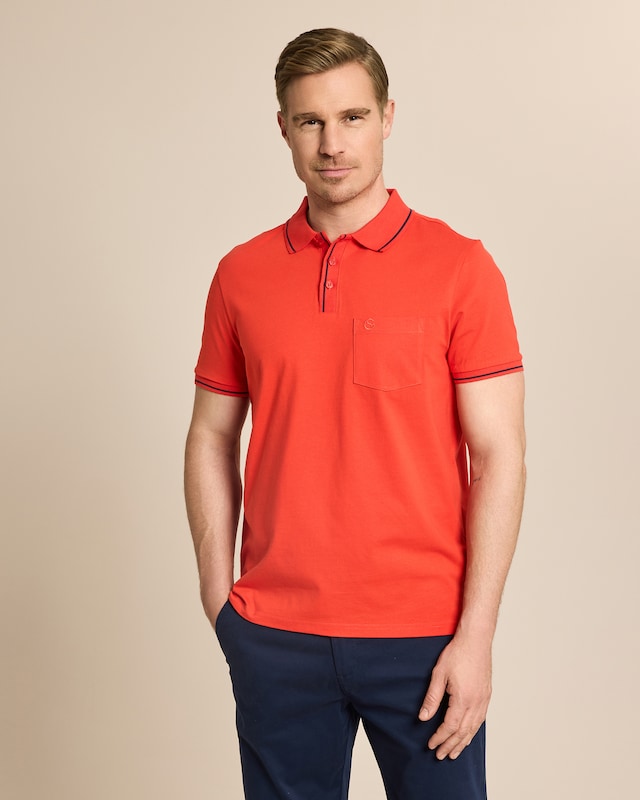 Poloshirt mit Kontrastdetails