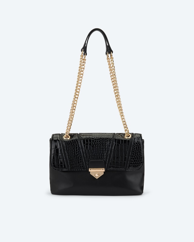 Überschlagtasche mit Kette