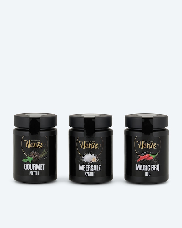 Pfeffer, Vanille Salz, BBQ Rub