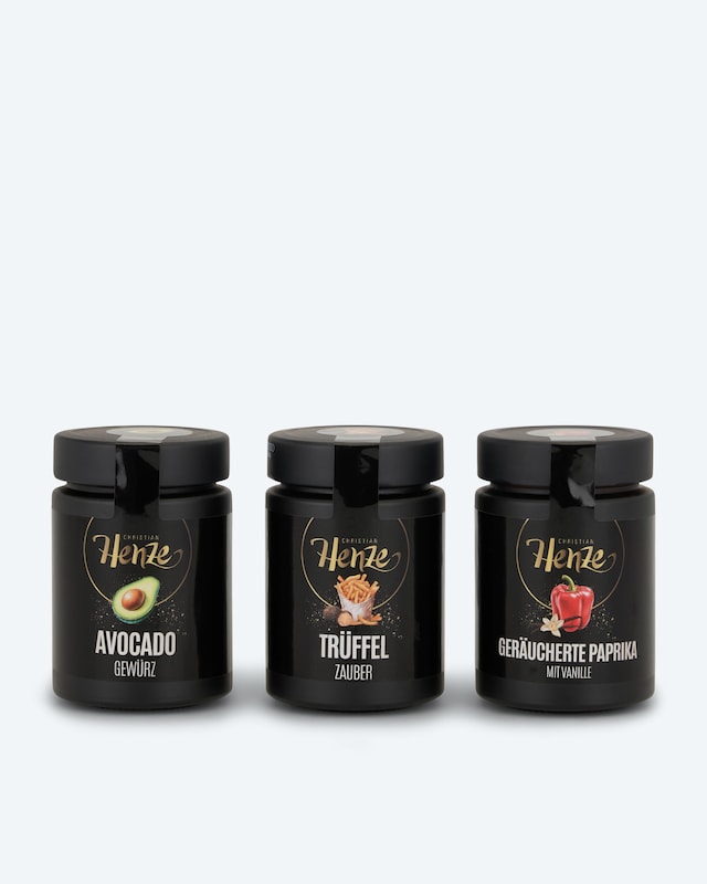 Avocado-Gewürz, Trüffelsalz & Paprika
