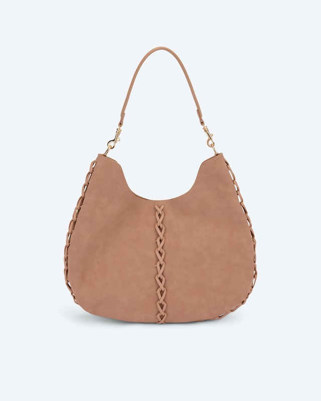 Beuteltasche mit Flechtung