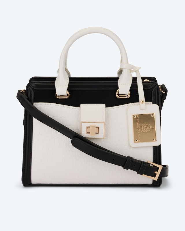 Kurzgrifftasche mit Kontrastfarbe