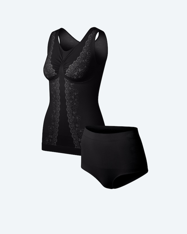 Set M.Control: Top Spitzenweste und Slip