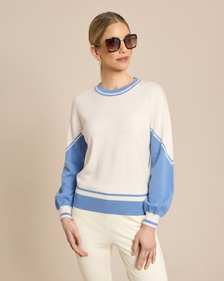 Produktabbildung 1 für Pullover in Bicolor-Optik
