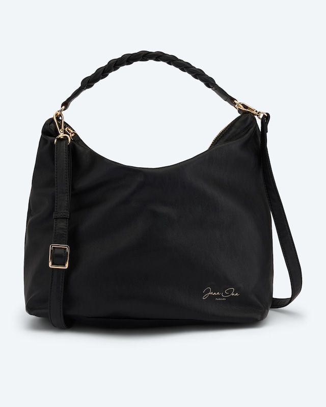 Tasche mit geflochtenem Griff