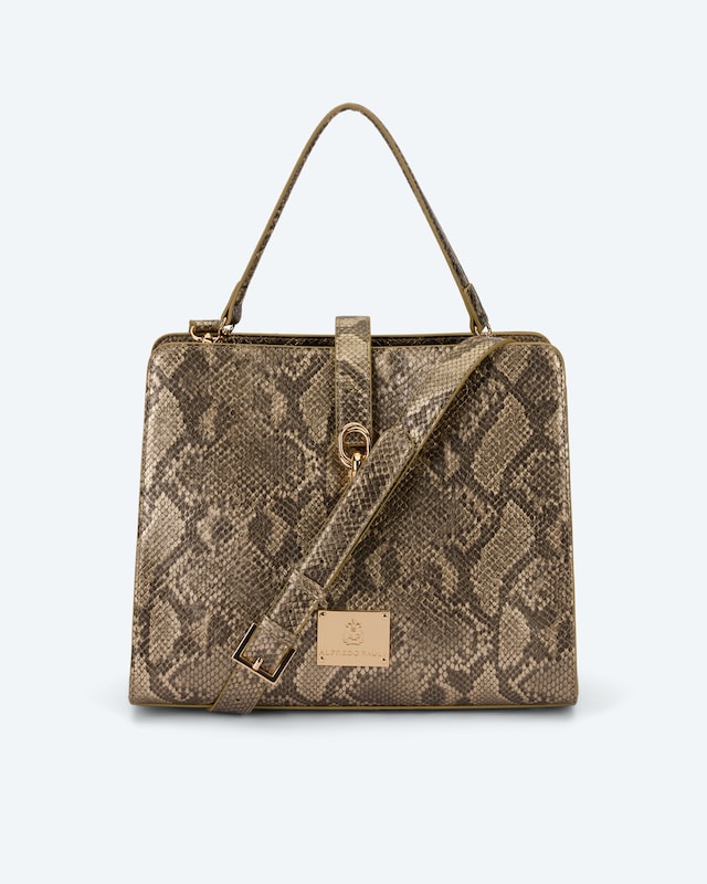 Tasche in Snake-Optik