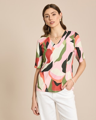 Produktabbildung 1 für Shirt mit grafischem Druck und 1/2Arm