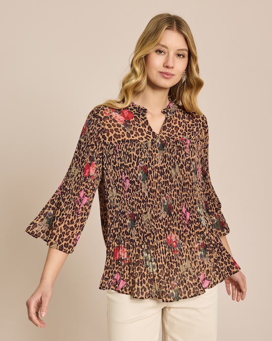 Produktabbildung für Plissee Bluse mit Exklusivdruck