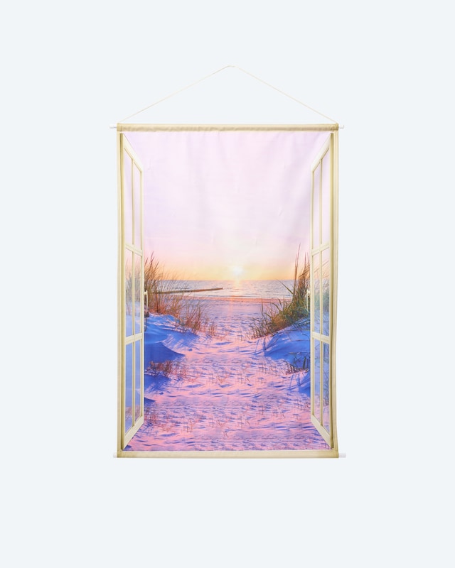 LED-Stoff-Wandbild "Meer"