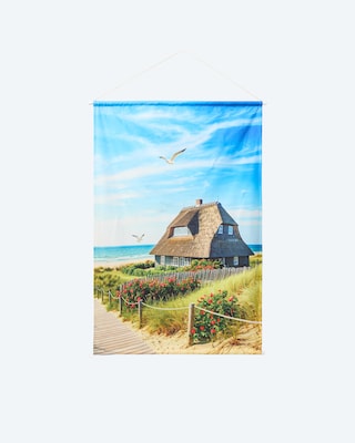 Produktabbildung 1 für LED-Stoff-Wandbild "Strandhaus"