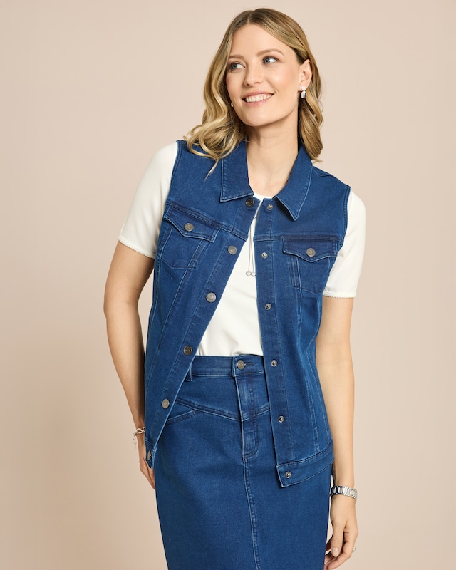 Denimweste Super Stretch